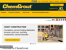 Tablet Screenshot of chemgrout.com